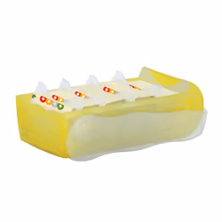 HAN CROCO A8 Boîte à archives Plastique, Polypropylène (PP) Blanc, Jaune