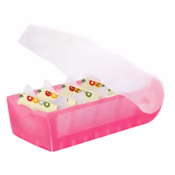 HAN CROCO A8 Boîte à archives Plastique, Polypropylène (PP) Rose, Blanc
