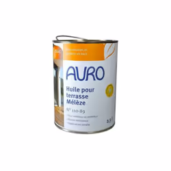 Huile pour terrasse Auro n°110-89 2,5L couleur mélèze L'huile pour terrasse n°110 est, comme son nom l'indique, parfaite pour ...