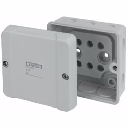 Ce coffret de dérivation de câbles en polystyrène de haute qualité est destiné à être installé dans des bâtiments ou des zone ...
