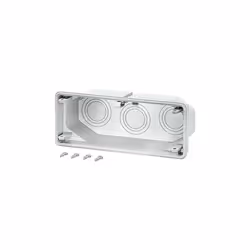 Anbauflansch mit RangierraumVorprägungen 3 x M 40/50/63Gehäusewand 300 mmmit Befestigungskeilen und DichtungTechnische Daten: ...