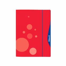 Pelikan 236935, A4, Carton, Rouge, Portrait, Elastique