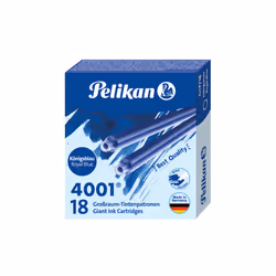 Pelikan 4001, Bleu, Stylo-plume, Allemagne, Boîte, 18 pièce(s)