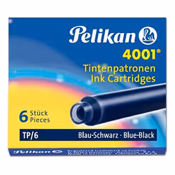 Pelikan TP/6, Bleu, Noir, Bleu, Stylo-plume, 6 pièce(s)