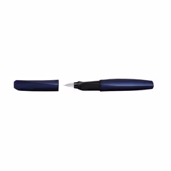Pelikan Twist, Noir, Marine, Système de remplissage cartouche, Acier inoxydable, Moyen, Ambidextre, Allemagne