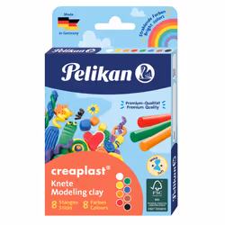 Pelikan 606035, Pâte à modeler, Couleurs assorties, Enfant, 8 pièce(s), Allemagne, 160 g