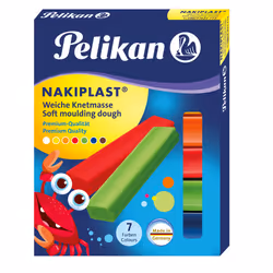 Pelikan 622712, Pâte à modeler, Multicolore, Enfant, 7 pièce(s), 7 couleurs, 125 g