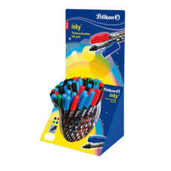 Pelikan Inky Stylos à encre gel avec bouchon Noir, Bleu, Vert, Rouge 50 pièce(s)