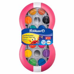 Pelikan Deckfarbkasten Space+ 24, Noir, Bleu, Marron, Vert, Magenta, Orange, Rose, Rouge, Violet, Jaune, 24 pièce(s)