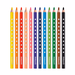 Pelikan 700627 crayon de couleur Noir, Bleu, Marron, Vert, Bleu clair, Vert clair, Orange, Pêche, Rose, Rouge, Violet, Jaune 12 pièce(s)