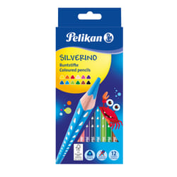 Pelikan 700634 crayon de couleur Noir, Bleu, Marron, Vert, Bleu clair, Vert clair, Orange, Pêche, Rose, Rouge, Violet, Jaune 12 pièce(s)