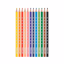 Pelikan 700634 crayon de couleur Noir, Bleu, Marron, Vert, Bleu clair, Vert clair, Orange, Pêche, Rose, Rouge, Violet, Jaune 12 pièce(s)