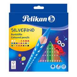 Pelikan 700665, Noir, Bleu, Marron, Vert, Gris, Bleu clair, Vert clair, Multicolore, Orange, Pêche, Rose, Violet,..., 24 pièc ...