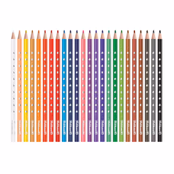 Pelikan 700665 crayon de couleur Noir, Bleu, Marron, Vert, Gris, Bleu clair, Vert clair, Multicolore, Orange, Pêche, Rose, Violet, Rouge, Violet, Blanc, Jaune 24 pièce(s)