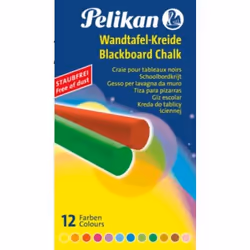 Pelikan 701367 craie Bleu, Marron, Vert, Orange, Rouge, Violet, Jaune 12 pièce(s)