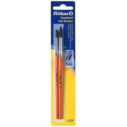 Pelikan 2 Pinceaux / 23/4/8/B, Set de pinceaux, Brosse ronde, Crin de poney, 2 pièce(s)