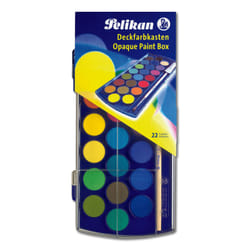 Pelikan Boîte de coul. Opaques F455/22 T21 - 22 couleurs + pinceau