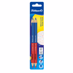Pelikan 811118, Doux, Bleu, Rouge, 2 pièce(s)