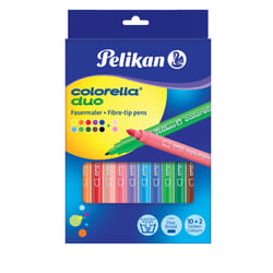 Pelikan Colorella Duo C407 stylo-feutre Fin Multicolore 12 pièce(s)