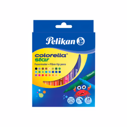 Pelikan Colorella Star C302, Fin, 24 couleurs, Multicolore, Rond, 24 pièce(s), Boîte avec crochet