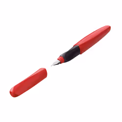 Pelikan 814805, Rouge, Plume arrondie, Acier inoxydable, Moyen, Ambidextre, Allemagne