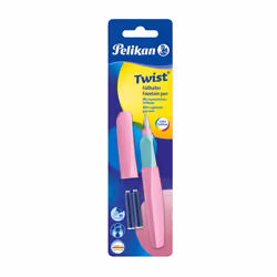 Pelikan Twist P457, Lilas, Système de remplissage cartouche, Acier inoxydable, Moyen, Ambidextre, Allemagne