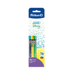 Pelikan inky Neon stylo fin Bleu, Vert, Jaune 3 pièce(s)