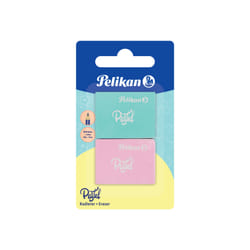 Pelikan 818100 gomme à effacer Caoutchouc Couleur aqua, Rose 2 pièce(s)