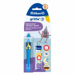 Pelikan griffix, Bleu, Plastique, Gris foncé, HB, Allemagne, 1 pièce(s)
