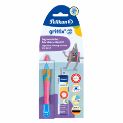 Pelikan griffix, Rose, Plastique, Gris foncé, HB, Allemagne, 1 pièce(s)