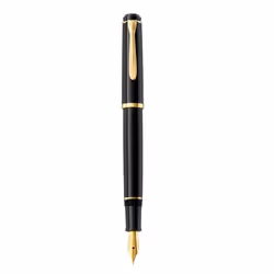 Pelikan Classic 200, Noir, Or, Système de remplissage cartouche, Moyen, Ambidextre, Allemagne, 1 pièce(s)