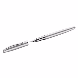 Pelikan Jazz Noble Elegance P36, Argent, Système de remplissage cartouche, Bleu, Métal, Acier inoxydable, Moyen