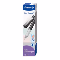 Pelikan Pina Colada, Anthracite, Système de remplissage cartouche, Acier inoxydable, Moyen, Ambidextre, Allemagne