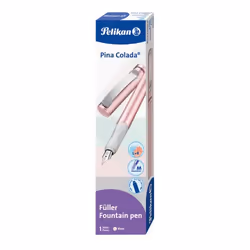 Pelikan Pina Colada, Rose, Système de remplissage cartouche, Plastique, Vernis, Acier inoxydable, Moyen
