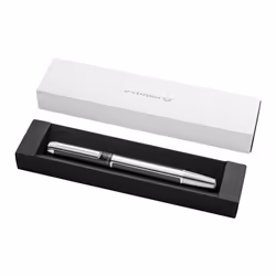 Pelikan Pura P40, Anthracite, Acier satin, Système de remplissage cartouche, Aluminium, Acier inoxydable, Bold, Ambidextre