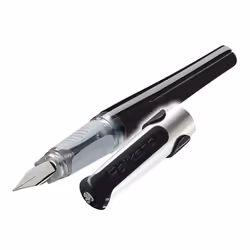 Pelikan 903757, Noir, Système de remplissage cartouche, Bleu, Acier inoxydable, 1 pièce(s)