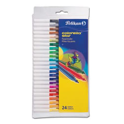 Pelikan C302/24 stylo-feutre Beige, Noir, Bleu, Marron, Cyan, Vert, Gris, Ivoire, Cyan clair, Magenta clair, Lilas, Magenta, Moka, Orange, Rose, Violet, Rouge, Violet, Jaune 24 pièce(s)