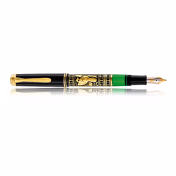 Pelikan M 700, Noir, Or, Système de reservoir rechargeable, 14,4 cm, 1 pièce(s)