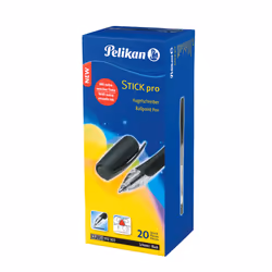 Pelikan 912303, Clip, Stylo à bille, Rechargeable, Noir, 20 pièce(s)