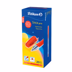 Pelikan 912329, Clip, Stylo à bille, Rechargeable, Rouge, 20 pièce(s)