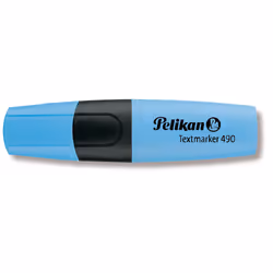 Pelikan Textmarker 490, 1 pièce(s), Bleu, Noir, Bleu, Noir, Bleu, Multicolore, Encre à base d'eau