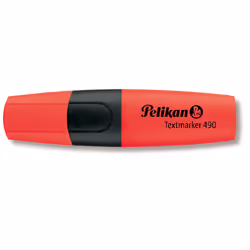 Pelikan Textmarker 490, 1 pièce(s), Rouge, Noir, Rouge, Noir, Rouge, Multicolore, Encre à base d'eau