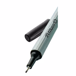 Pelikan 940601, Noir, Extra-fin, Noir, Argent, Rond, 0,4 mm, Allemagne