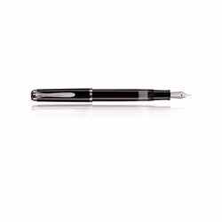 Pelikan Classic M205, Noir, Argent, Acier inoxydable, Acier inoxydable, 125 mm, 12 g, 1 pièce(s)