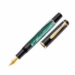 Pelikan 984187 stylo-plume Système de remplissage cartouche Vert, Couleur marbre 1 pièce(s)
