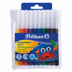 Pelikan 985663, Fin, 10 couleurs, Noir, Bleu, Marron, Vert, Bleu clair, Vert clair, Orange, Rouge, Violet, Jaune, 1 mm, Multi ...