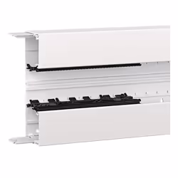 Hager BRN6521019016, Support de câble droit, 2 m, Polyvinyl chloride (PVC), Blanc