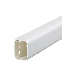 Hager - Goulotte de climatisation p50mm h65mm IK08-IK10 pvc rigide ral 9010 blanc paloma CLMU50065