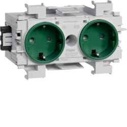 Hager GS20016029 prise de courant Vert