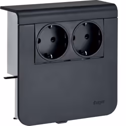 Hager SL200809009011, Noir, Plastique, CE, 130 mm
